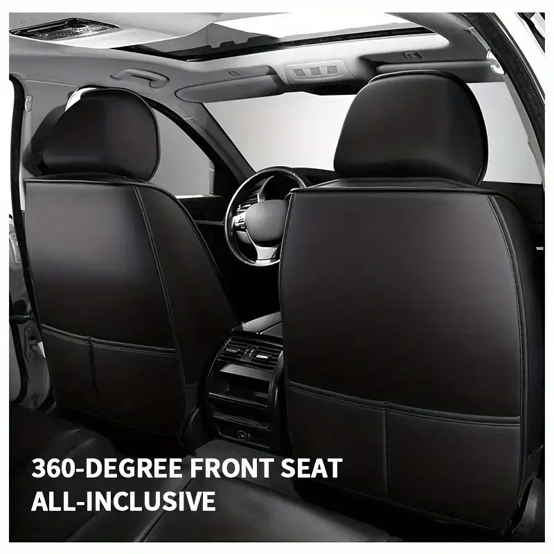 Upgrade Car 5 seat Luxurious Leather Full Cover Seat Cushion - Temu